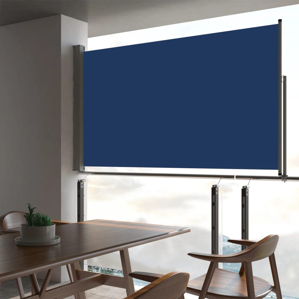 Ausziehbare Seitenmarkise 140 x 300 cm Blau kaufen