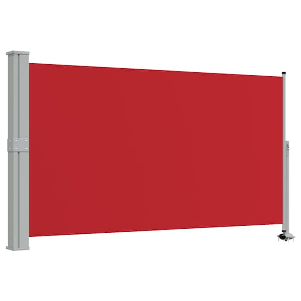 vidaXL lahtit&otilde;mmatav terrassi k&uuml;lgsein, 140 x 300 cm, punane