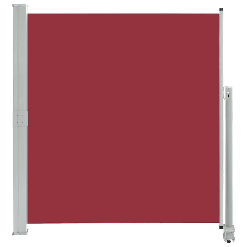 vidaXL Zatahovací boční markýza / zástěna 140 x 300 cm červená