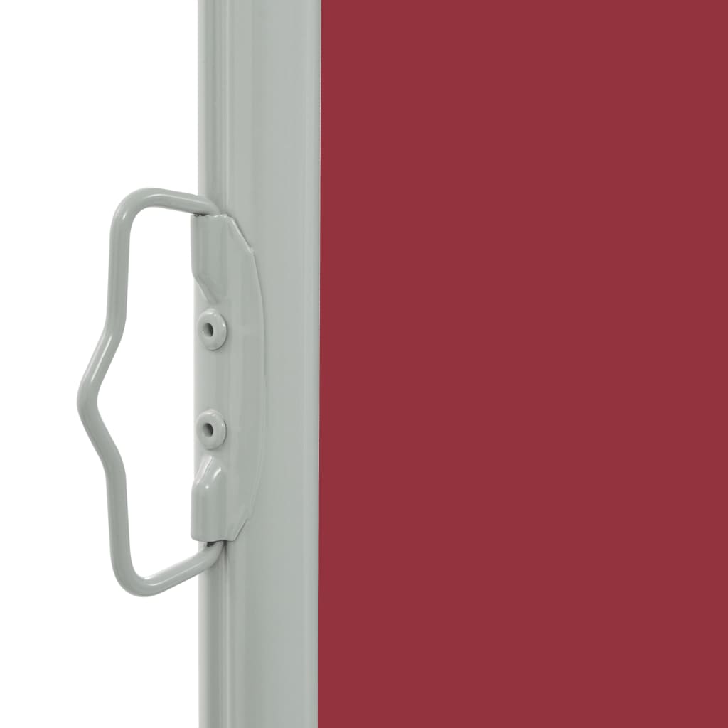 vidaXL sammenrullelig sidemarkise til terrassen 140 x 300 cm rød