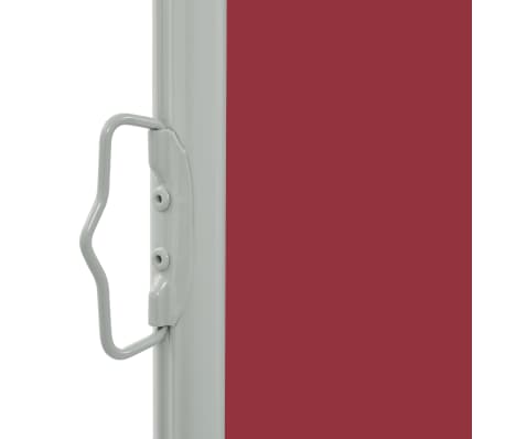 vidaXL sammenrullelig sidemarkise til terrassen 140 x 300 cm rød