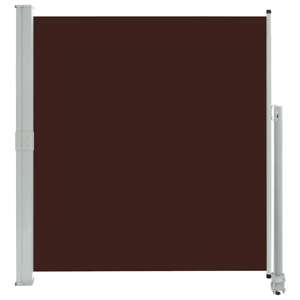vidaXL Zatahovací boční markýza / zástěna na terasu 160 x 300 cm hnědá