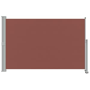 Zatahovací boční markýza / zástěna na terasu 160 x 300 cm hnědá - obrázek 4