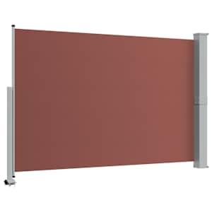 Zatahovací boční markýza / zástěna na terasu 160 x 300 cm hnědá - obrázek 7