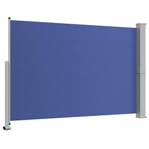 Zatahovací boční markýza / zástěna na terasu 160 x 300 cm modrá - obrázek 7