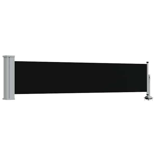 vidaXL lahtit&otilde;mmatav terrassi k&uuml;lgsein, 60 x 300 cm, must