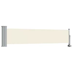 Zatahovací boční markýza / zástěna na terasu 60x300 cm krémová - obrázek 2