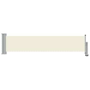 Zatahovací boční markýza / zástěna na terasu 60x300 cm krémová - obrázek 4