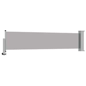 Zatahovací boční markýza / zástěna na terasu 60 x 300 cm šedá - obrázek 7