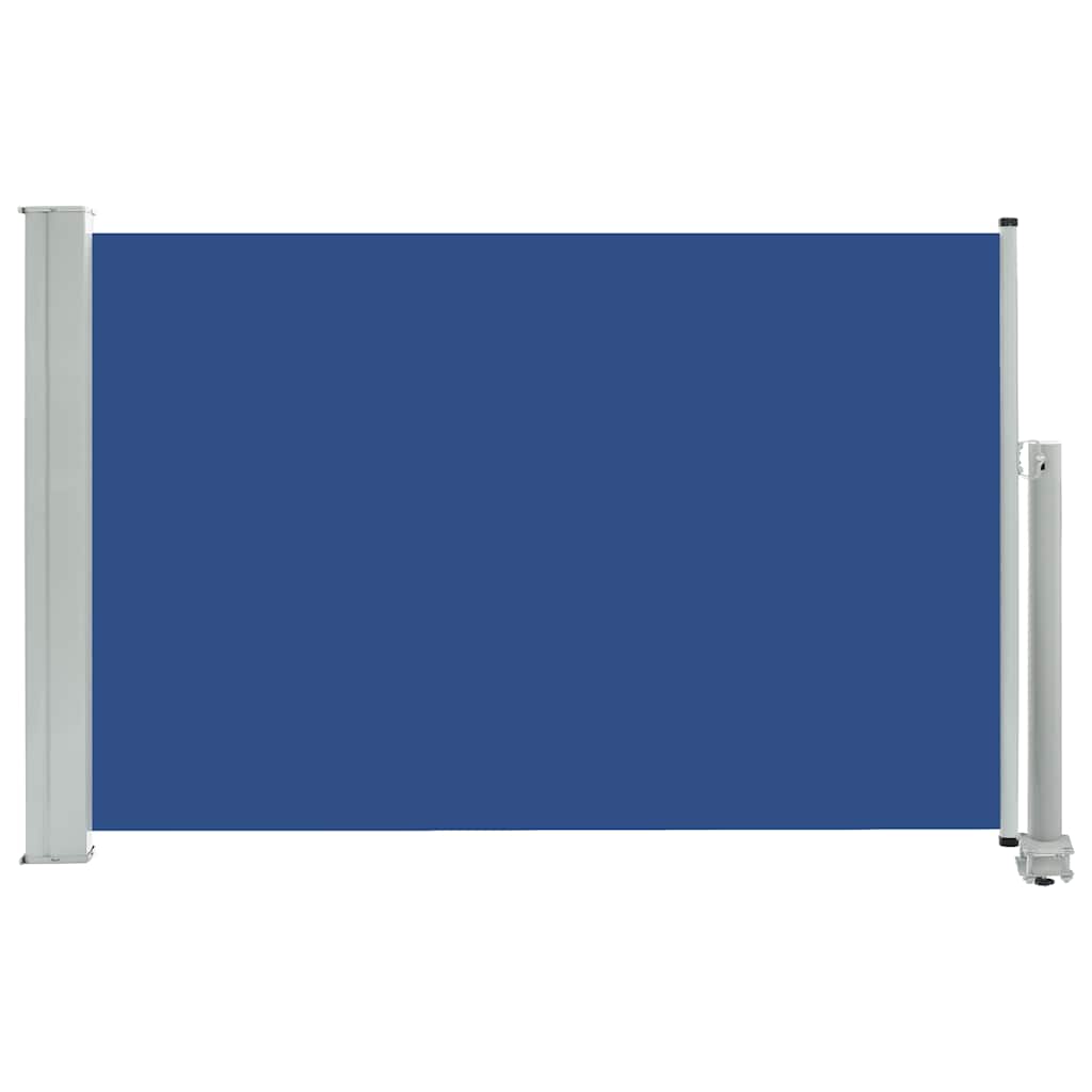 vidaXL Zatahovací boční markýza / zástěna na terasu 60 x 300 cm modrá