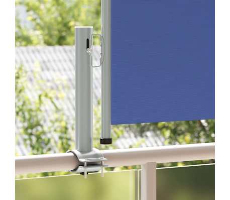 vidaXL Toldo lateral retr&aacute;ctil de jard&iacute;n azul 60x300 cm