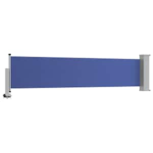 Zatahovací boční markýza / zástěna na terasu 60 x 300 cm modrá - obrázek 7