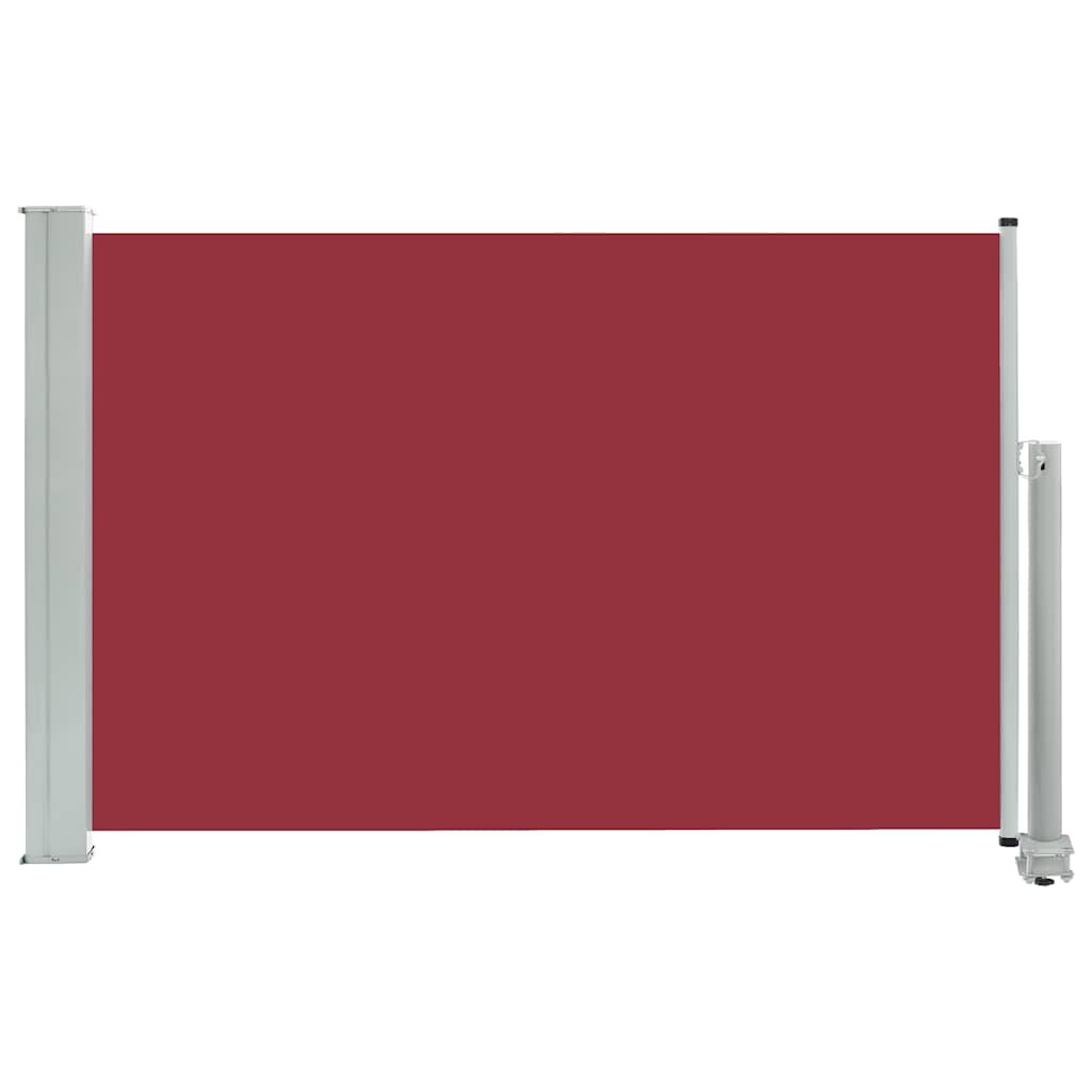 

vidaXL Patio Retractable Side Awning 23.6"x118.1" Red