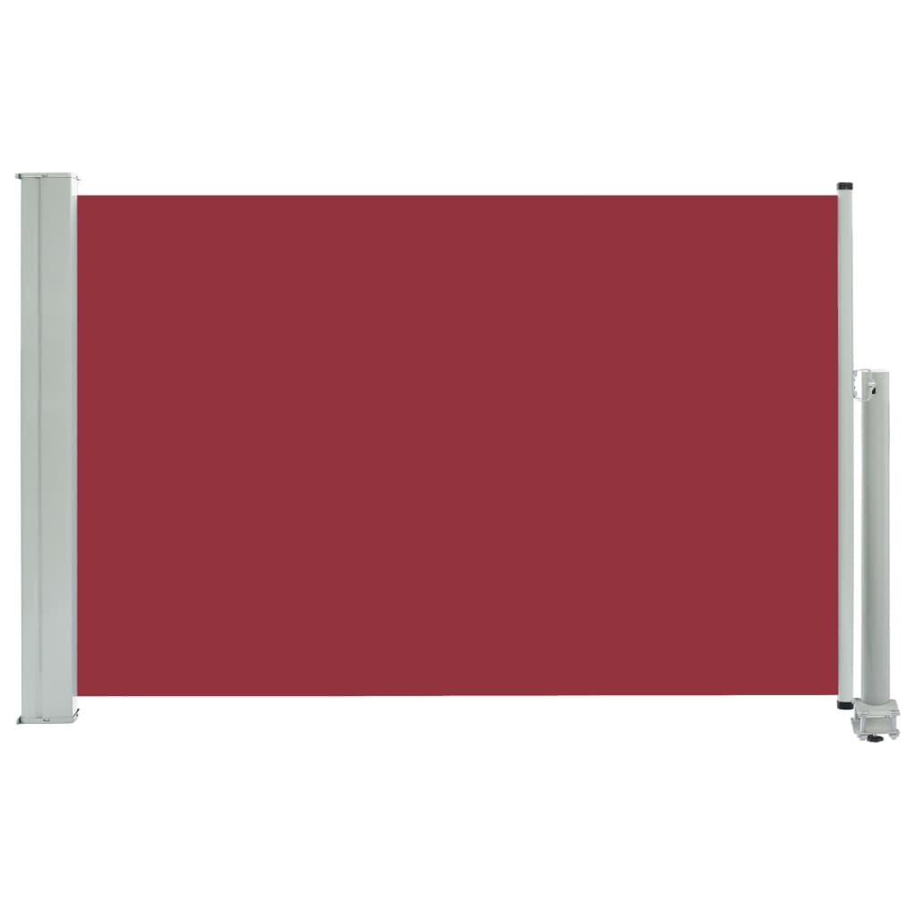 Image of vidaXL Patio Retractable Side Awning 60x300 cm Red