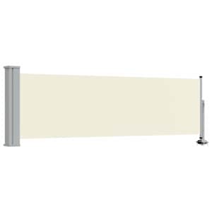 Zatahovací boční markýza / zástěna na terasu 80x300 cm krémová - obrázek 2