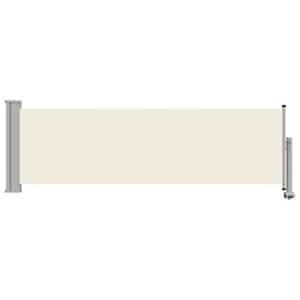Zatahovací boční markýza / zástěna na terasu 80x300 cm krémová - obrázek 3