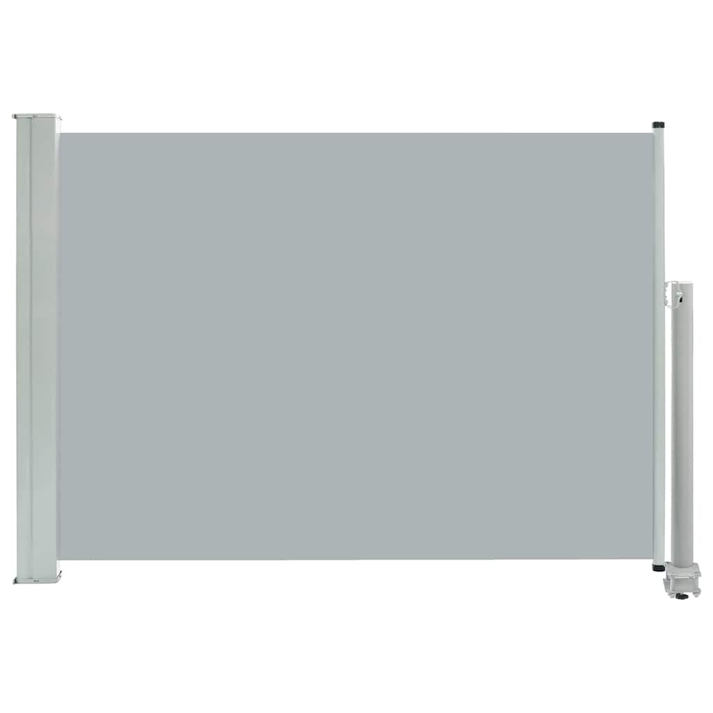vidaXL ZatahovacĂ­ boÄŤnĂ­ markĂ˝za / zĂˇstÄ›na na terasu 80 x 300 cm ĹˇedĂˇ