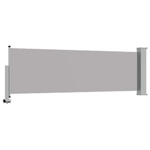 Zatahovací boční markýza / zástěna na terasu 80 x 300 cm šedá - obrázek 6