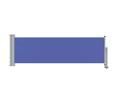 vidaXL Tuinscherm uittrekbaar 80x300 cm blauw