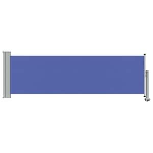 vidaXL Tuinscherm uittrekbaar 80x300 cm blauw