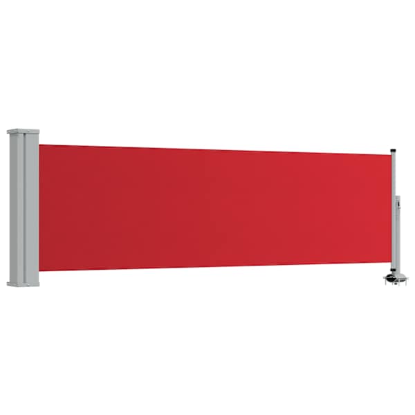 vidaXL lahtit&otilde;mmatav terrassi k&uuml;lgsein, 80 x 300 cm, punane