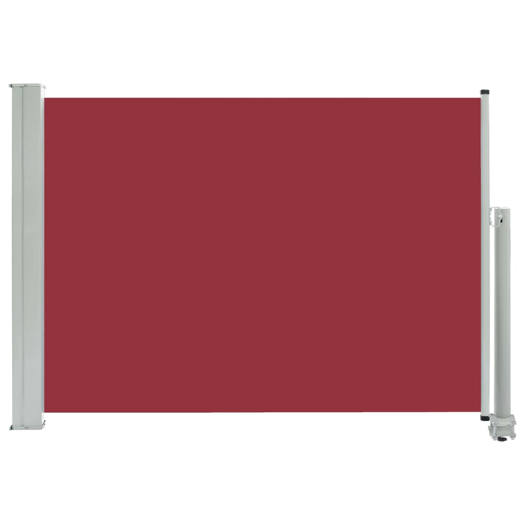 Image of vidaXL Patio Retractable Side Awning 80x300 cm Red