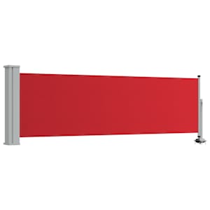 Zatahovací boční markýza / zástěna na terasu 80x300 cm červená - obrázek 2
