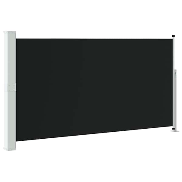 vidaXL lahtit&otilde;mmatav terrassi k&uuml;lgsein, 170 x 300 cm, must