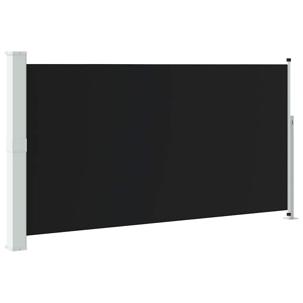 vidaXL Zatahovací boční markýza/zástěna na terasu 170 x 300 cm černá