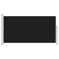 vidaXL Tuinscherm uittrekbaar 170x300 cm zwart