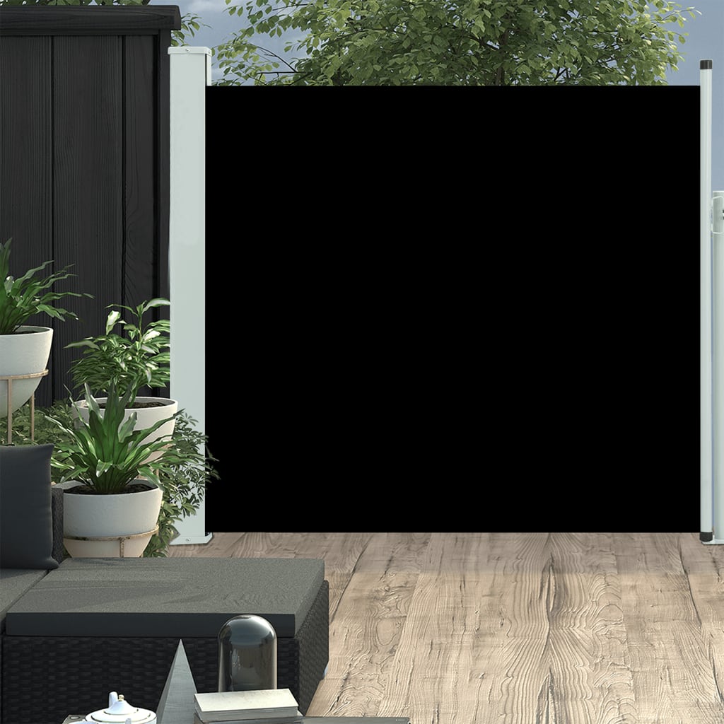 vidaXL Ausziehbare Seitenmarkise 170×300 cm Schwarz