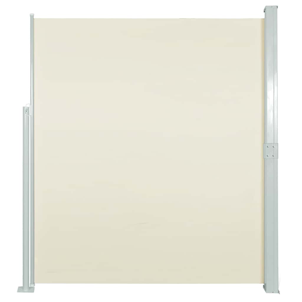 vidaXL Zatahovací boční markýza/zástěna na terasu 170 x 300 cm krémová