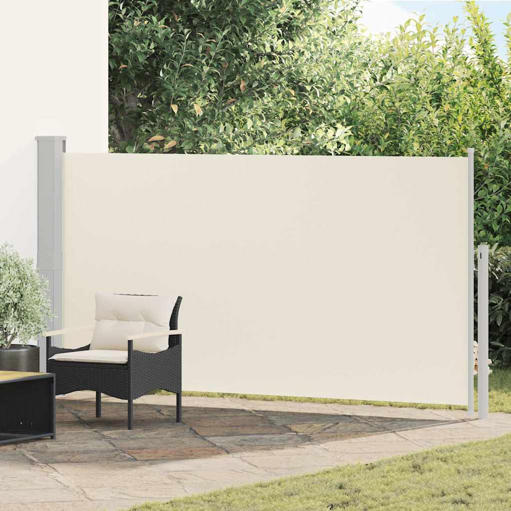 vidaXL Ausziehbare Seitenmarkise 170×300 cm Creme