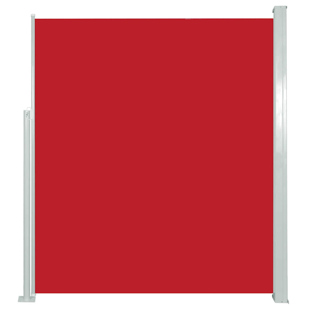 

vidaXL Patio Retractable Side Awning 66.9"x118.1" Red