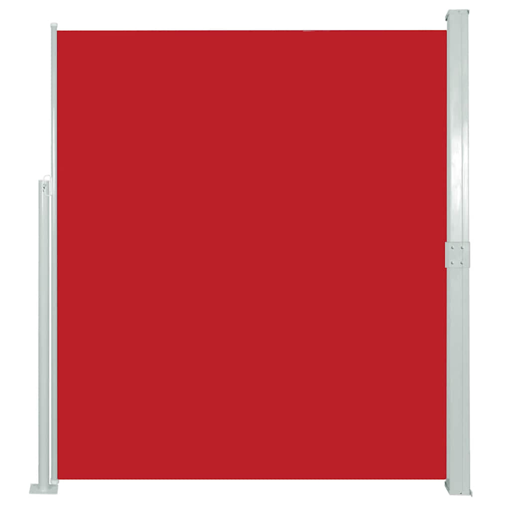 vidaXL Zatahovací boční markýza/zástěna na terasu 170 x 300 cm červená