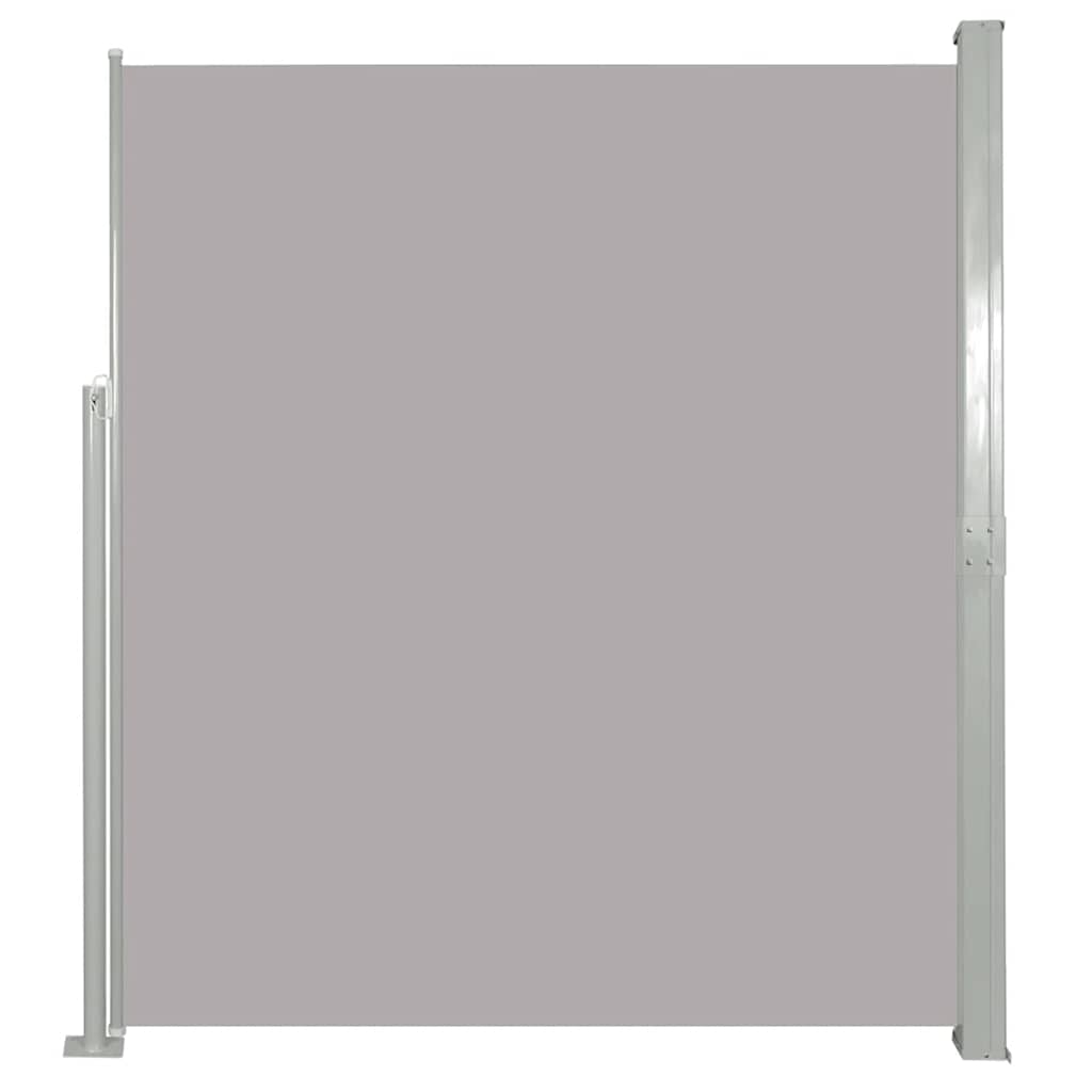 vidaXL Zatahovací boční markýza/zástěna na terasu 170 x 300 cm šedá