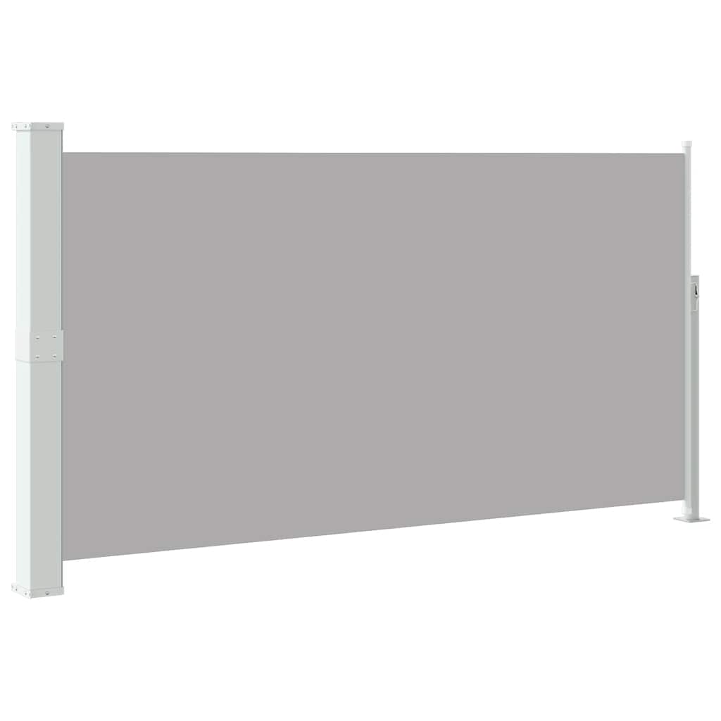 E-shop vidaXL Zaťahovacia bočná markíza na terasu 170x300 cm, sivá