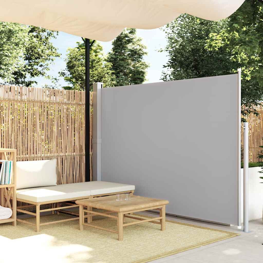vidaXL Copertină laterală retractabilă de terasă, gri, 170 x 300 cm