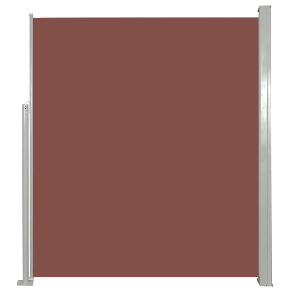 vidaXL Zatahovací boční markýza/zástěna na terasu 170 x 300 cm hnědá
