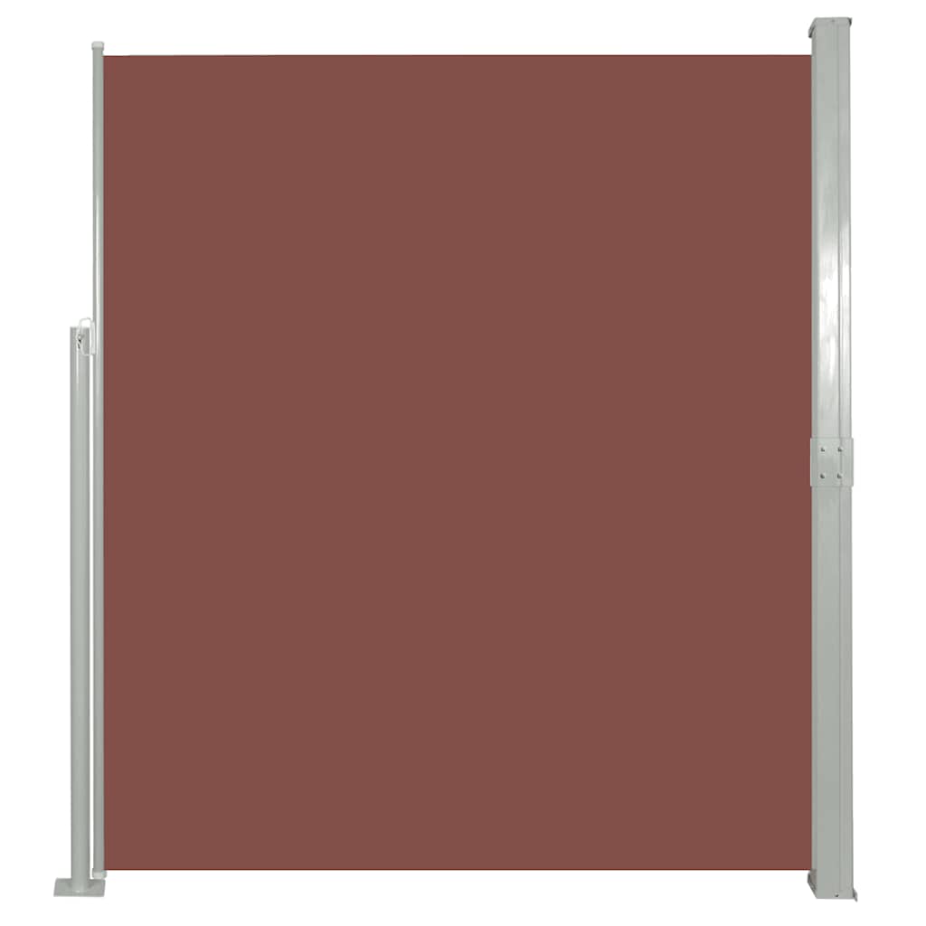 vidaXL Zatahovací boční markýza/zástěna na terasu 170 x 300 cm hnědá