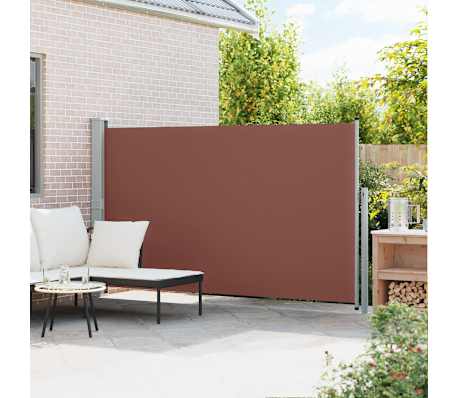 vidaXL Ausziehbare Seitenmarkise 170&times;300 cm Braun