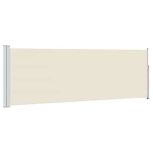 Zatahovací boční markýza/zástěna na terasu 100 x 300 cm krémová - obrázek 2