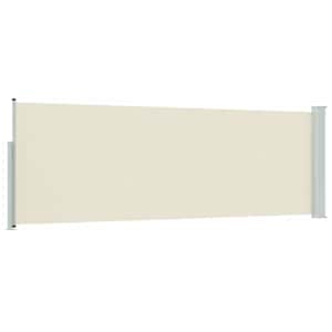 Zatahovací boční markýza/zástěna na terasu 100 x 300 cm krémová - obrázek 6