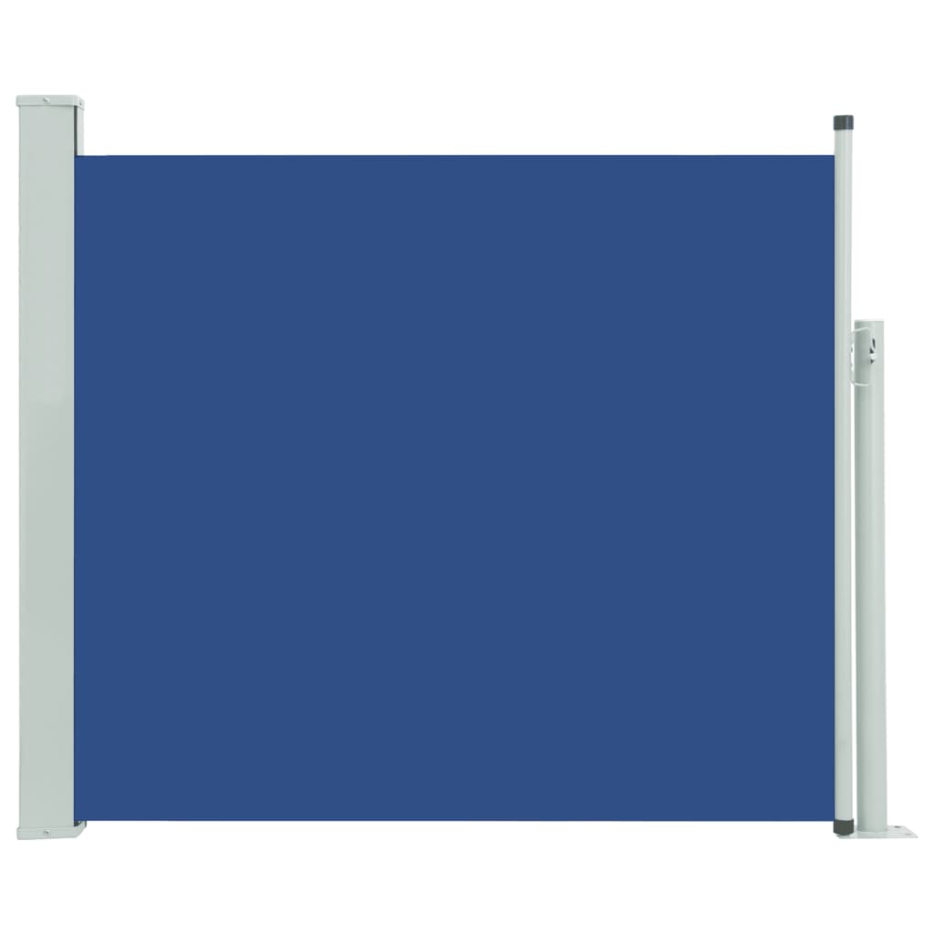 vidaXL ZatahovacĂ­ boÄŤnĂ­ markĂ˝za / zĂˇstÄ›na na terasu 100 x 300 cm modrĂˇ