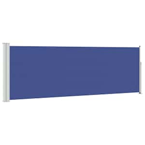 Zatahovací boční markýza / zástěna na terasu 100 x 300 cm modrá - obrázek 2