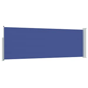 Zatahovací boční markýza / zástěna na terasu 100 x 300 cm modrá - obrázek 6