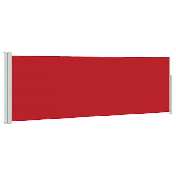 vidaXL lahtit&otilde;mmatav terrassi k&uuml;lgsein, 100 x 314 cm, punane