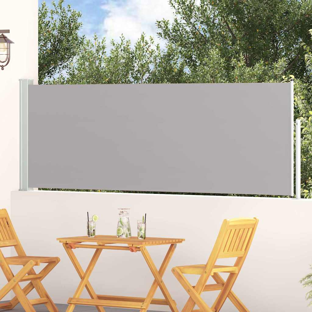 vidaXL Copertină laterală retractabilă de terasă, gri, 100 x 300 cm