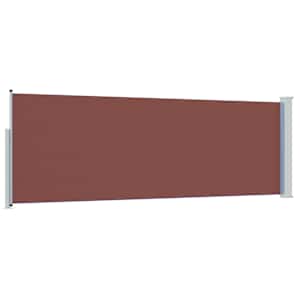 Zatahovací boční markýza / zástěna na terasu 100 x 300 cm hnědá - obrázek 6