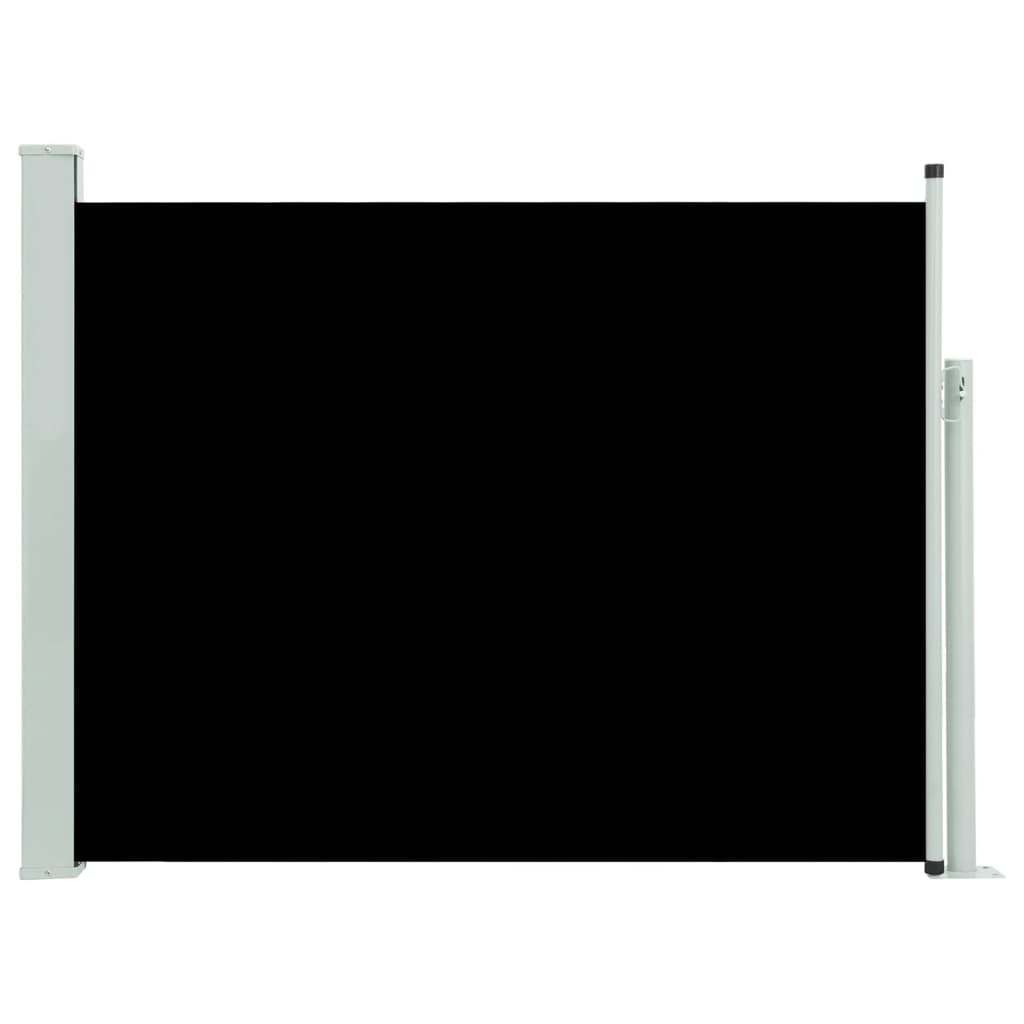 

vidaXL Patio Retractable Side Awning 66.9"x196.9" Black